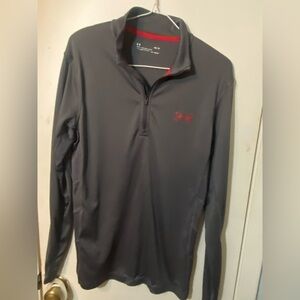Under Armour Charcoal and Crimson Zip-Up